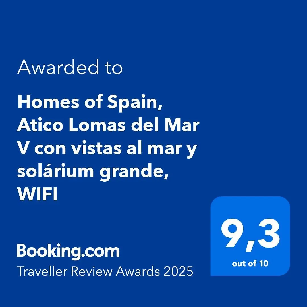 公寓 Homes Of Spain, Atico Lomas Del Mar V Con Vistas Al Mar Y Solarium Grande, Wifi Playas de Vera